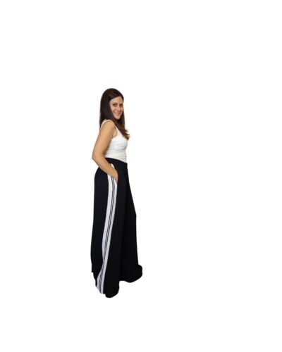 plush size παντελόνα μαύρη πλάι