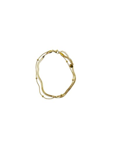 Αλυδάκι Ποδιού Χρυσό με Stiff Αλυσίδα