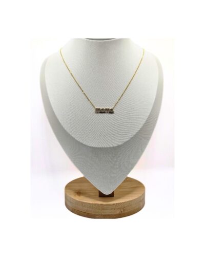 Κολιέ με Χρυσή Αλυσίδα και τη Λέξη Μαμά με Στρας