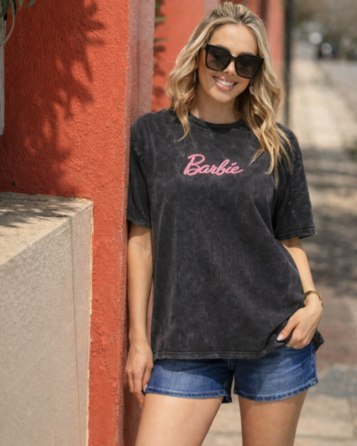 Κοντομάνικη Μπλούζα Πετροπλυμένη