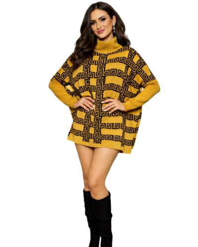 Μπλουζοφόρεμα Καφέ Μαύρο