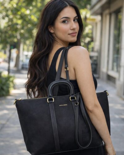 Τσάντα Σουέτ Μαύρο