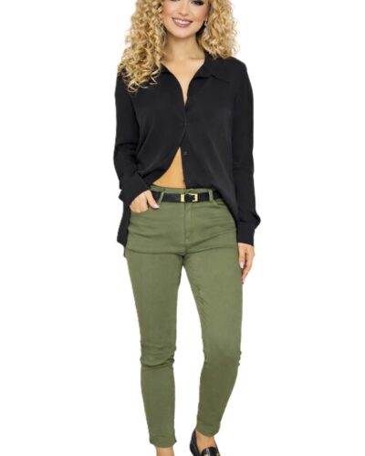 Παντελόνι με ζωνάκι λαδί