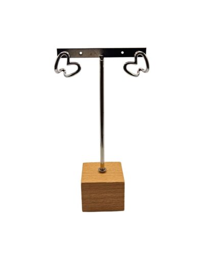 Σκουλαρίκια Ασημένια Καρδιές