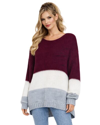 Διάτρητη Μπλούζα Μπορντό