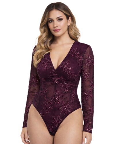 Κορμάκι με διαφάνεια Μωβ