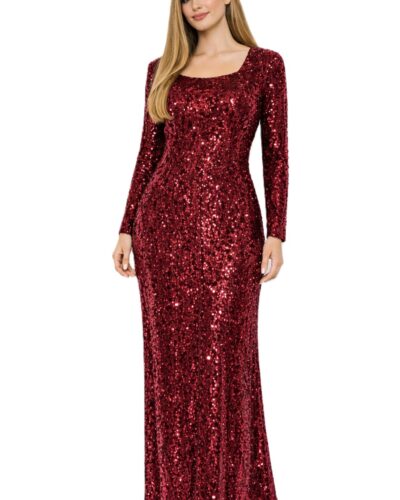 Κόκκινο Φόρεμα Με Παγιέτα