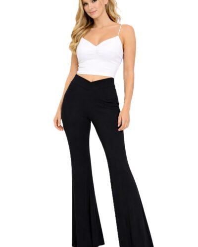 Παντελόνι Καμπάνα Μαύρο Plus Size