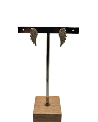 Χρυσό Φτερό Αγγέλου με Ζιργκόν