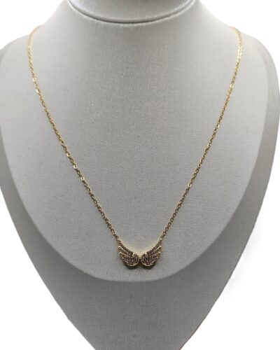 Χρυσά Φτερά Αγγέλου με Ζιργκόν