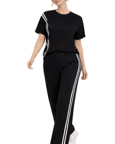 Σετ Μαύρο με Ρίγα