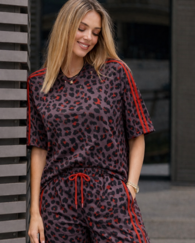 Leopar set κόκκινο