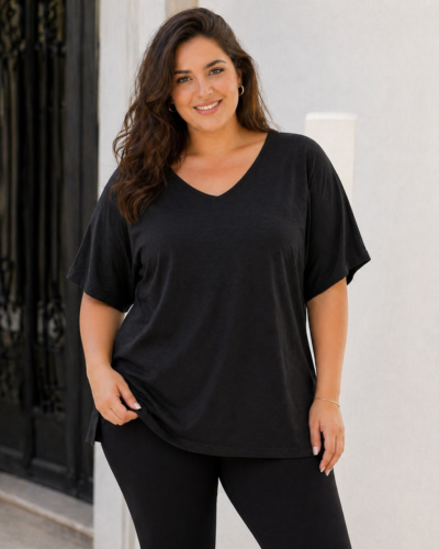 Μπλούζα Over Size Μαύρη