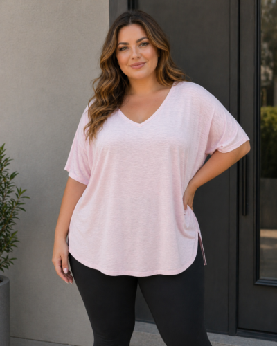 Μπλούζα Over Size Ροζ