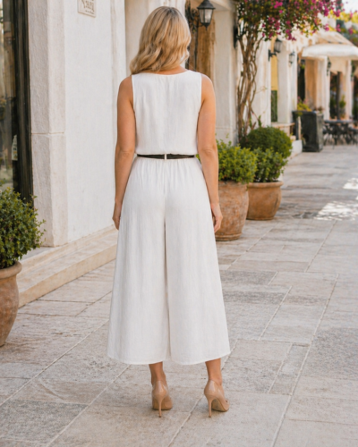 Σετ Ζιπ Κιλοτ Λευκό πίσω